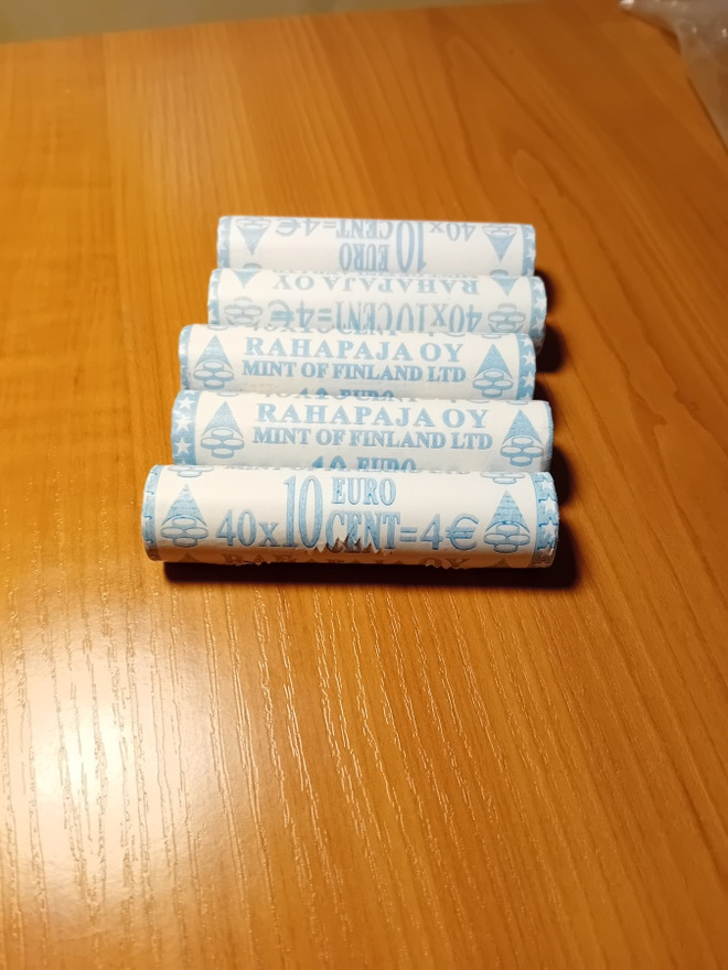 Myydään Suomen Rahapajan kolikkorullia