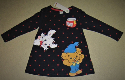 LINDEX BAMSE SININEN / KUVIOLLINEN MEKKO KOKO 98 UUSI HKI