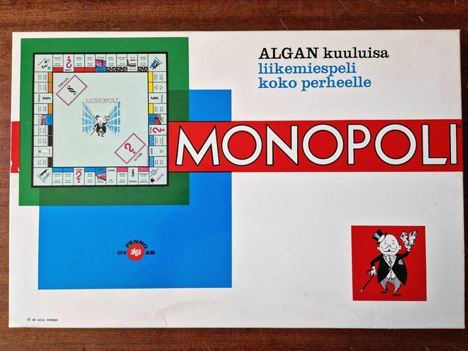Monopoli Vintage lautapeli 2-1237-6.Hieno