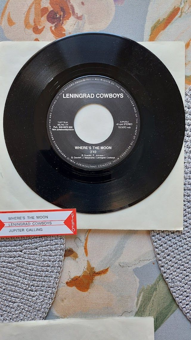 7" Leningrad Cowboys: Where´s The Moon / Jupiter Calling