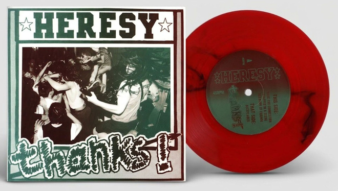 HERESY - Thanks 7" EP (UK hardcore punk 1987)