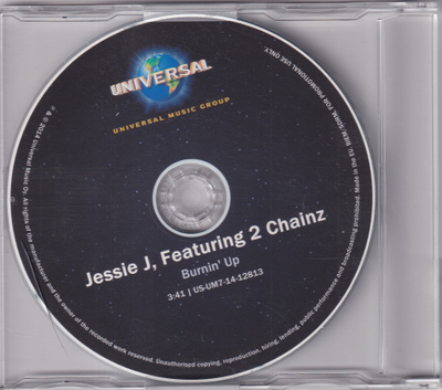 Jessie J Featuring 2 Chainz - Burnin' Up (CDr, Single, Promo