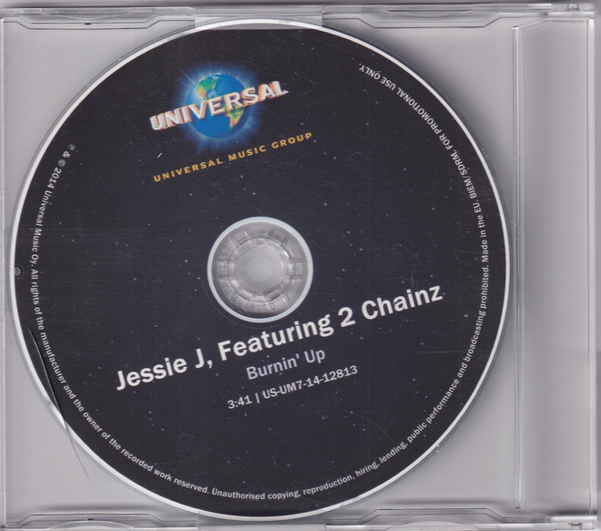 Jessie J Featuring 2 Chainz - Burnin' Up (CDr, Single, Promo