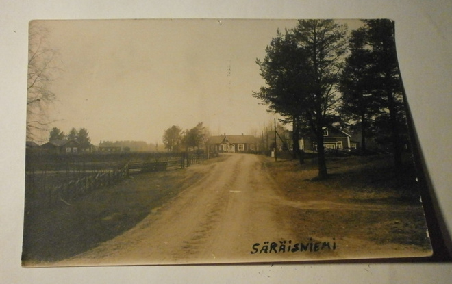 Vaala, Säräisniemi, yleisnäkymä taloille, vanha vkpk 1938