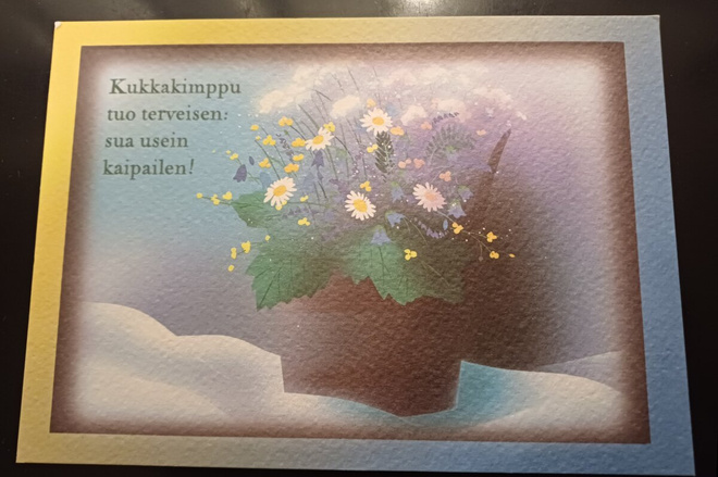 Jaana Aalto uudenveroinen postikortti