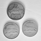 3 kpl 5 markan kolikkoja, 1984,1993 ja 1994 - pikkukuva 2