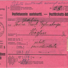 POSTILÄHETYS OSOTEKORTTI BERGHÄLL-HÖGFOSS - pikkukuva 1