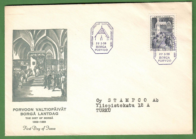FDC 22.3.1959 Porvoon valtiopäivät (100)