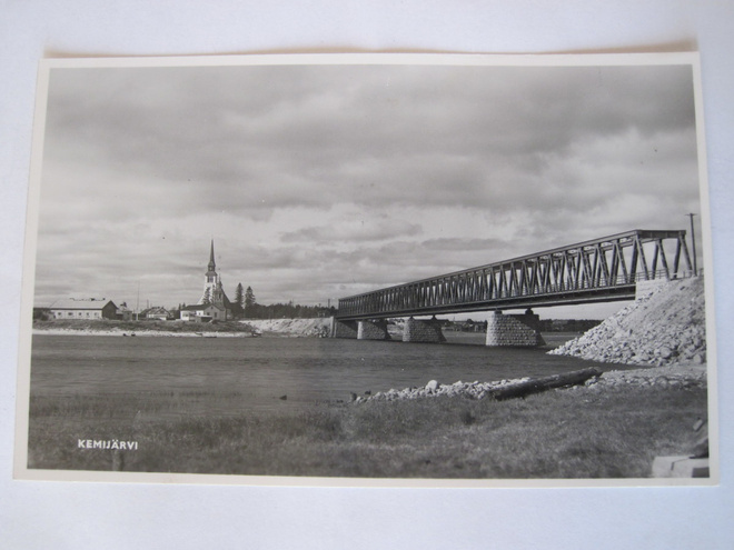 Kemijärvi Lappi Rautatie SIlta 1950-l Alkup.Mallikappale