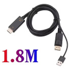 HDMI -> DisplayPort Muunninkaapeli /  1,8m  #31639 - pikkukuva 4