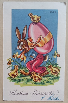 Uttuslien: Pupu ja Pääsiäismuna, tipuja, narsissit, p. 1953