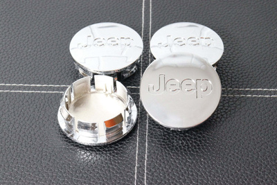 Jeep vannekeskiöt – Jeep, Kromi – 55mm (4kpl sar