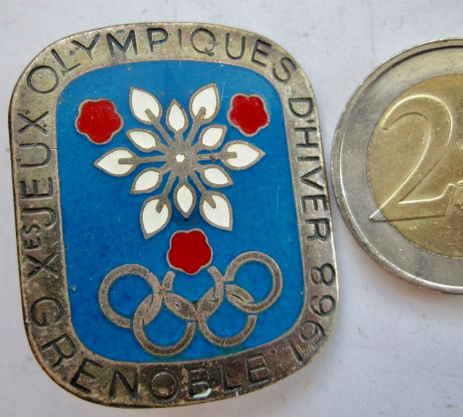 VANHA Virallinen Merkki biS Olympia 1968 Grenoble RanskaUPEA