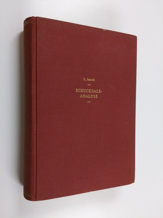 L. Szondi : Schicksalsanalyse - erstes buch : wahl in lie...