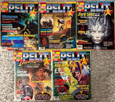 Pelit-lehdet 1992: 1-5