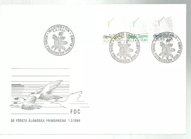 ÅLAND EPK FDC 1/1984: Purjeveneet