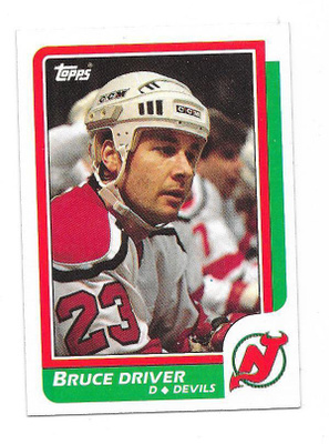 1986-87 Topps #19 Bruce Driver New Jersey Devils