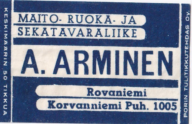 Rovaniemi. A. Arminen      b505