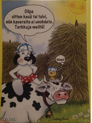 kortti ** Ansio Marleena Koira hyvällä tuulella - erilaisia