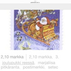 JOULUPUKKI REESSÄ POSTIMERKKI.   1991. - pikkukuva 2