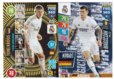 2 x TONY GROOS Saksa, Real Madrid, Jalkapallo Kortteja