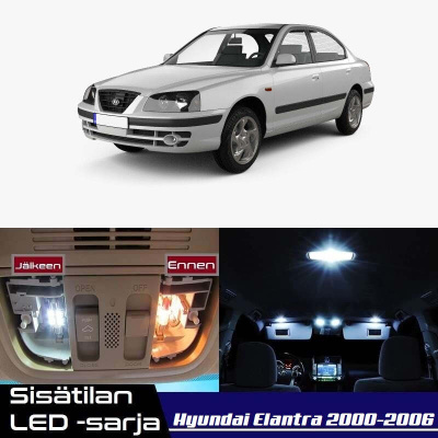 Hyundai Elantra (XD) Sisätilan LED-sarja 6-osain
