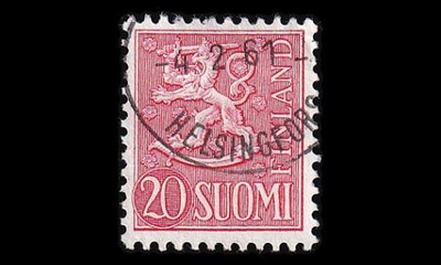 432 o Leijona 20 mk Helsinki 4.2.61 (1954)