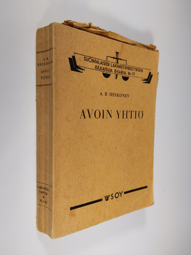 A. R. Heikonen : Avoin yhtiö : Suomen oikeuden mukaan (te...