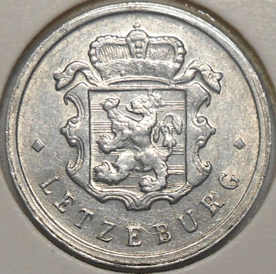 Luxemburg. 25 centimes 1954.