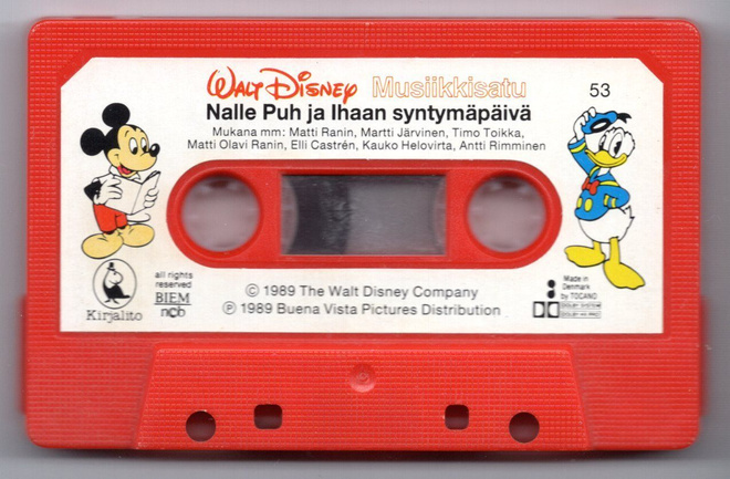 C-kasetti: NALLE PUH, 1989 (ilman kansipaperia)