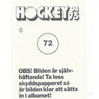 1974-75 SWE Williams #72 Andris Hendelis , Dinamo Riga - pikkukuva 2