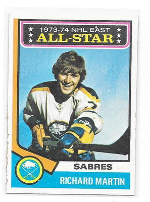 1974-75 Topps #127 Richard Martin Buffalo Sabres