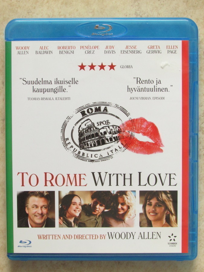 To Rome with Love, blu-ray. Woody Allen