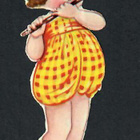 ALE - M.P. 772 - Pieni tyttö soittaa huilua -1950-luvulta - pikkukuva 2