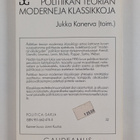 Jukka Kanerva : Politiikan teorian moderneja klassikkoja - pikkukuva 2