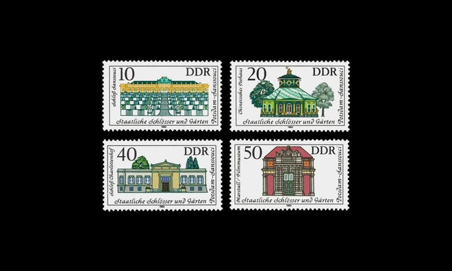 DDR 2826-9 ** Linnoja ja puutarhoja (1983)