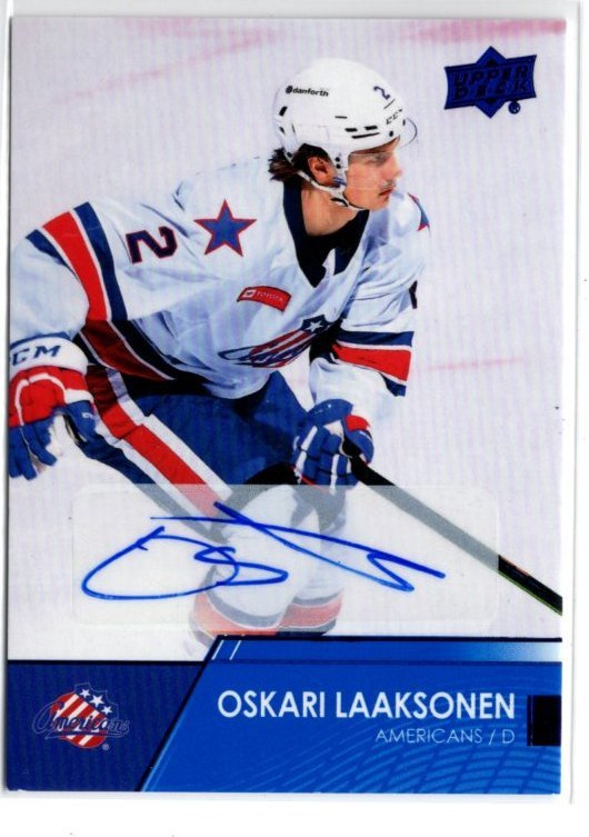 Oskari Laaksonen 21-22 UD AHL Autographs #32