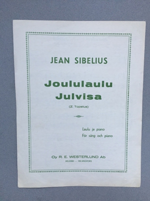 Sibelius Joululaulu, nuotitus