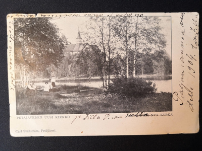 VANHA Postikortti Petäjävesi 1904