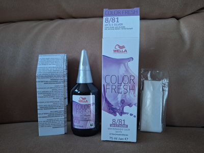 WELLA COLOR FRESH 8/81 BLONDE PEARL ASH UUSI HIUSSÄVYTE