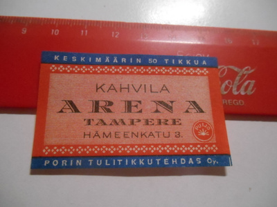 TT Etiketti Puijo Kahvila Arena Tampere