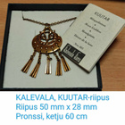 KALEVALA KUUTAR -korvakorut, pronssi - pikkukuva 3