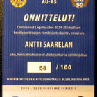 Antti Saarela Lukko 2024-25 Blueline Signature Silver /100 - pikkukuva 2