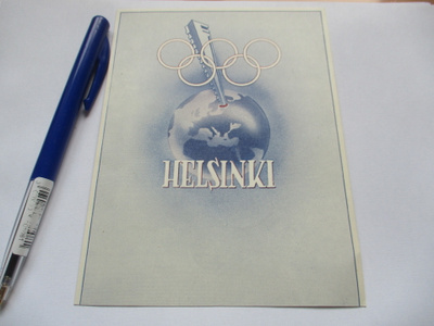 Helsinki olympiarenkaat saksalainen kortti *