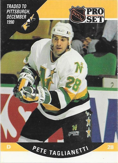 1990-91 ProSet #505 Peter Taglianetti Pittsburgh Penguins