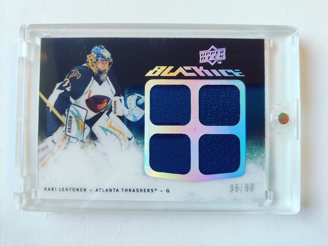 Kari Lehtonen - 09-10 UD Black Ice Jersey /50