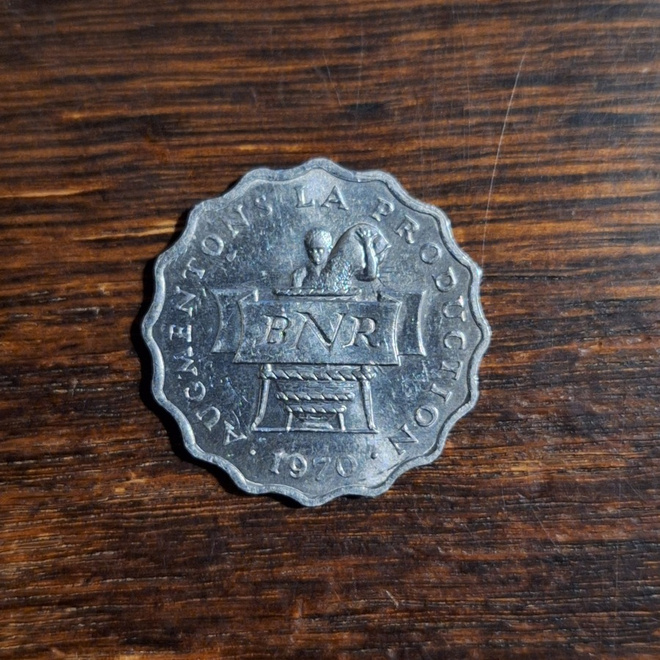 RUANDA 2 FRANCS 1970