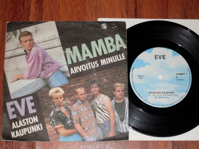 7" EVE / MAMBA - mainossingle sampo 1985 EX-