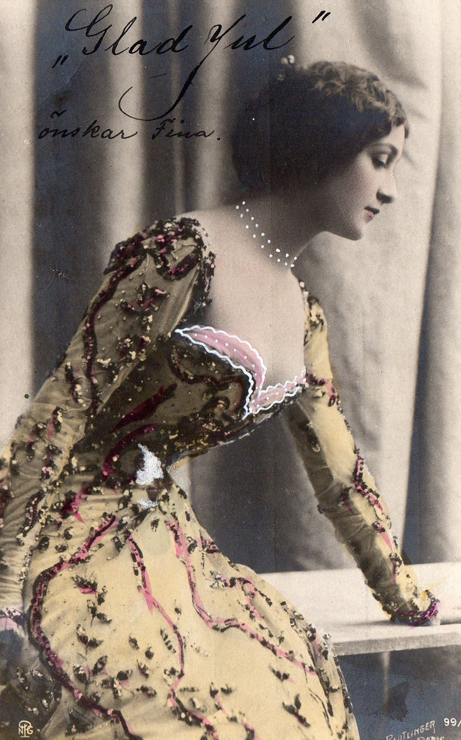 Vanha postikortti-oopperalaulaja Lina Cavalieri, Reutlinger