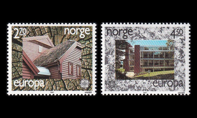 Norja 965-6 ** Europa moderni arkkitehtuuri (1987)